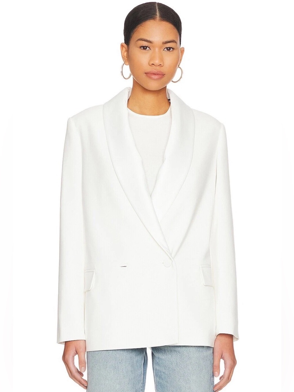 ALLSAINTS Women’s Tux Blazer in Ivory White Size US 4 $429 NWT